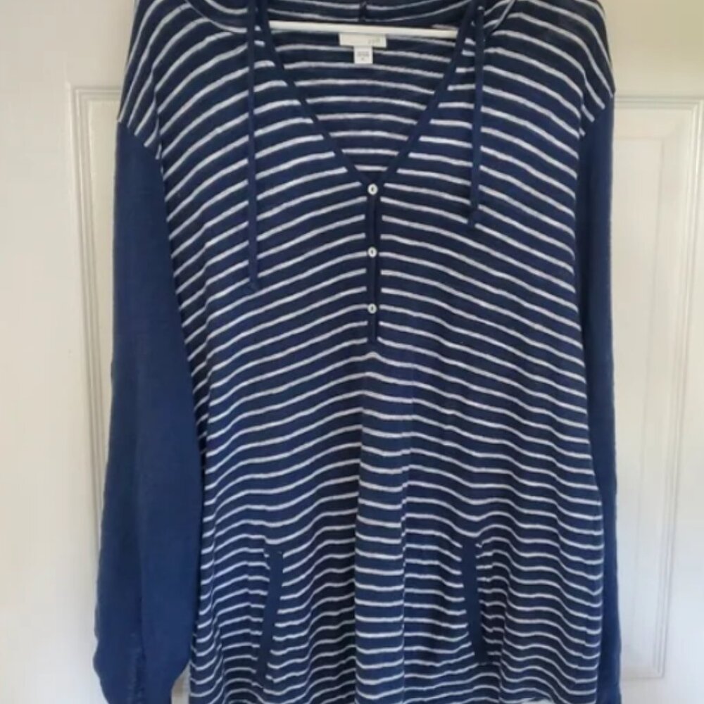 J JILL Nautical Hoodie